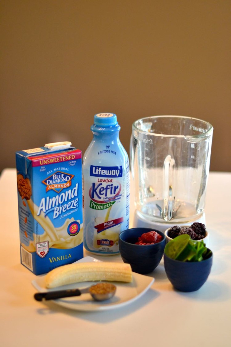 smoothie ingredients with flax