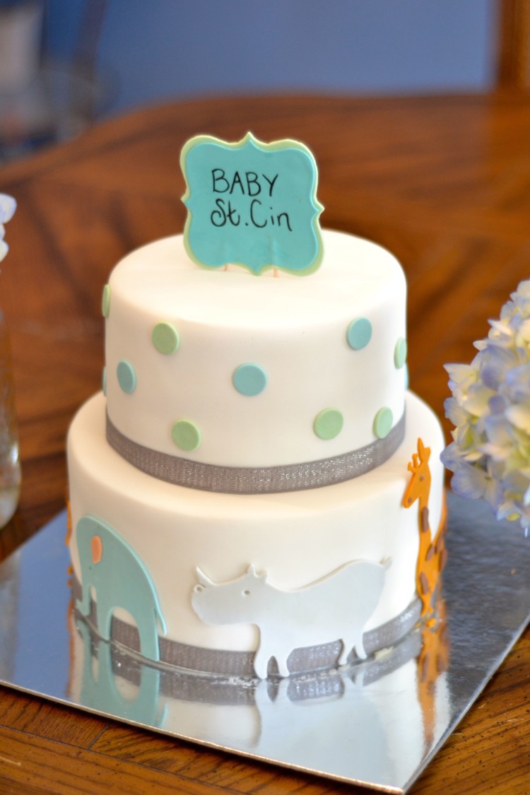 cute tiered baby shower cake Lovely Lucky Life