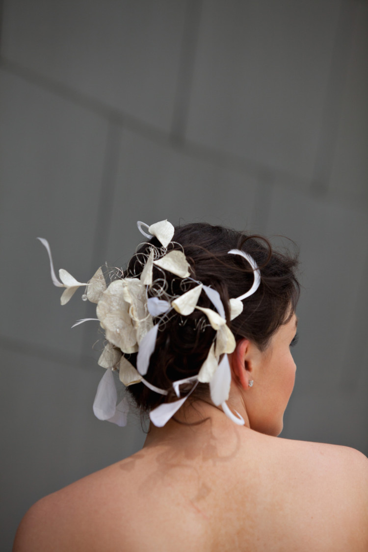 my hair accessory came from a boutique in Paris - I bought it before I even had my dress