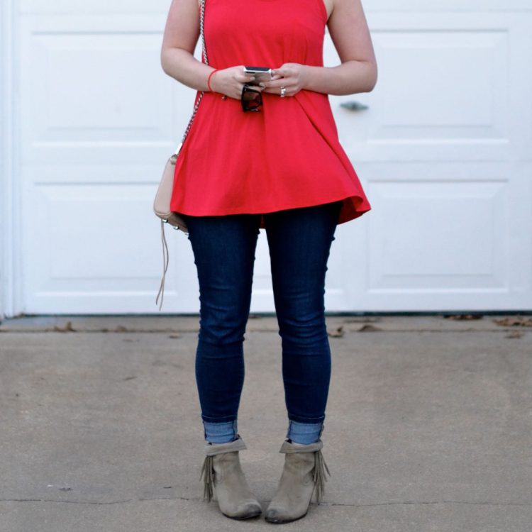 PinkBlush swing tank top