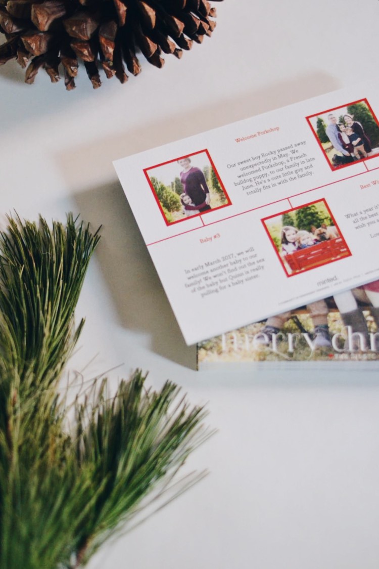 Christmas card reveal with Minted 
