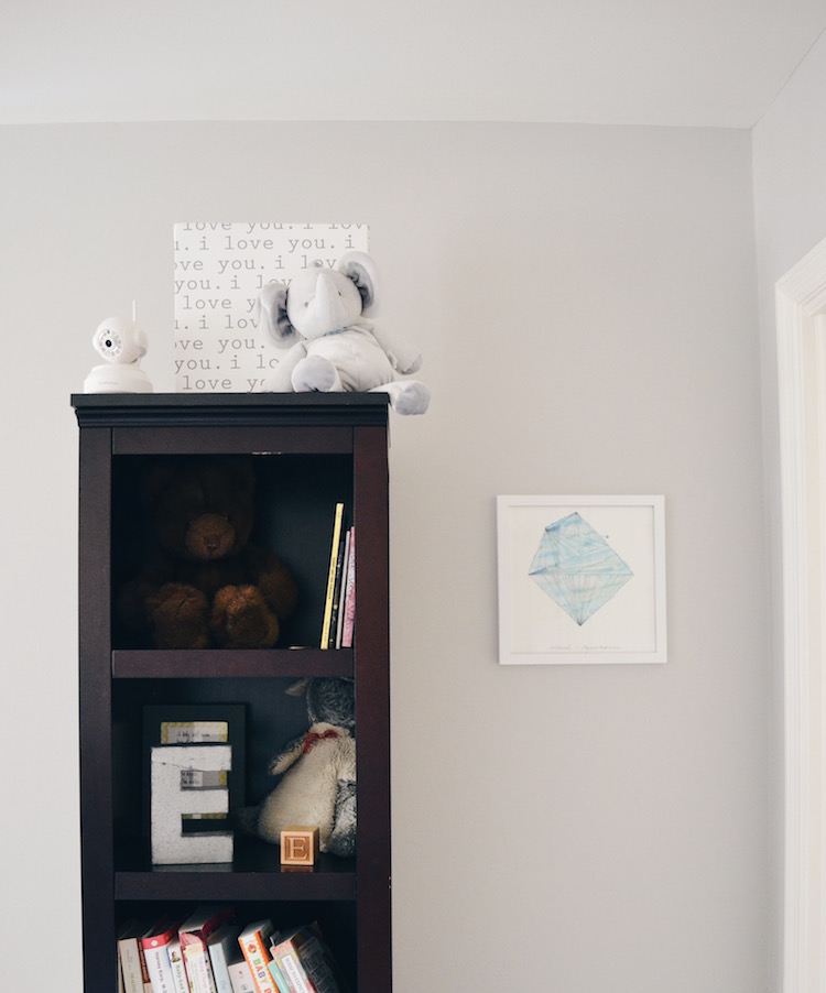 classic, gender neutral nursery - great for a boy nursery or girl nursery. greys, blues and a touch of soft yellow make this a great neutral baby room
