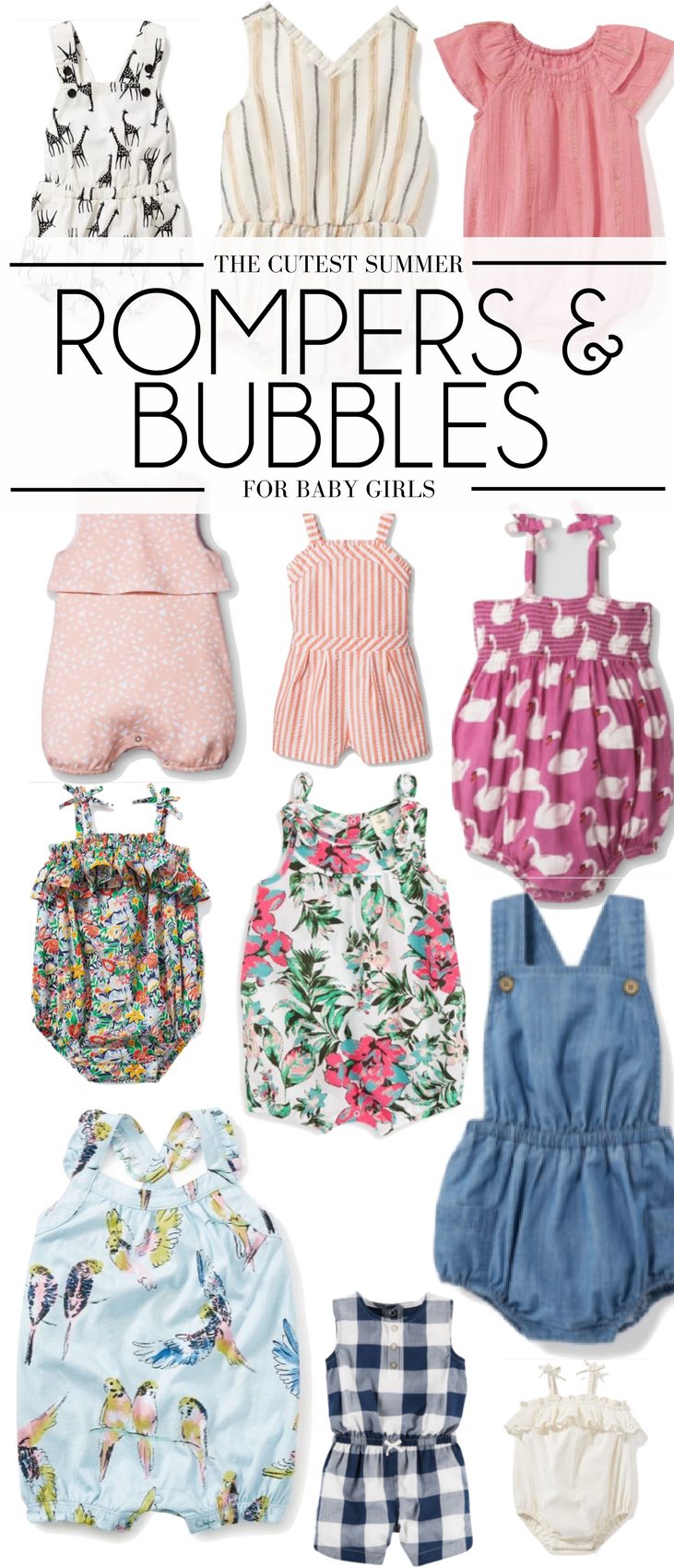 these are the cutest rompers for baby girls - baby girls outfits for summer