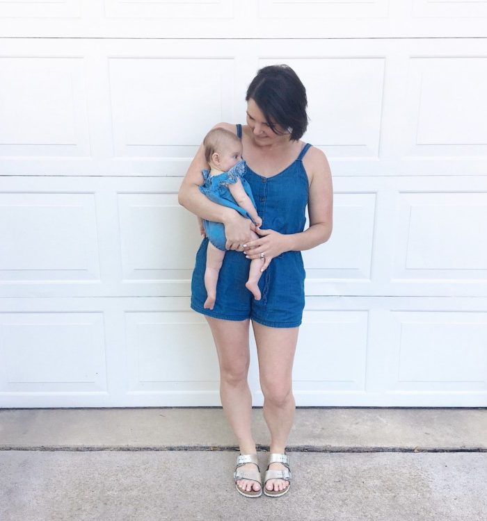 Nursing-Friendly Rompers for Moms