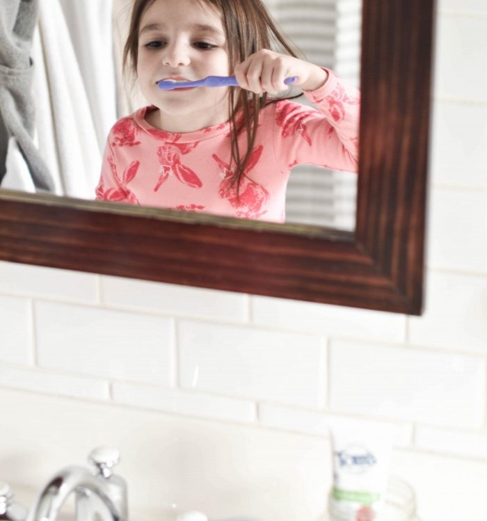 Kids’ Farmhouse Bathroom Reveal with Tom’s of Maine