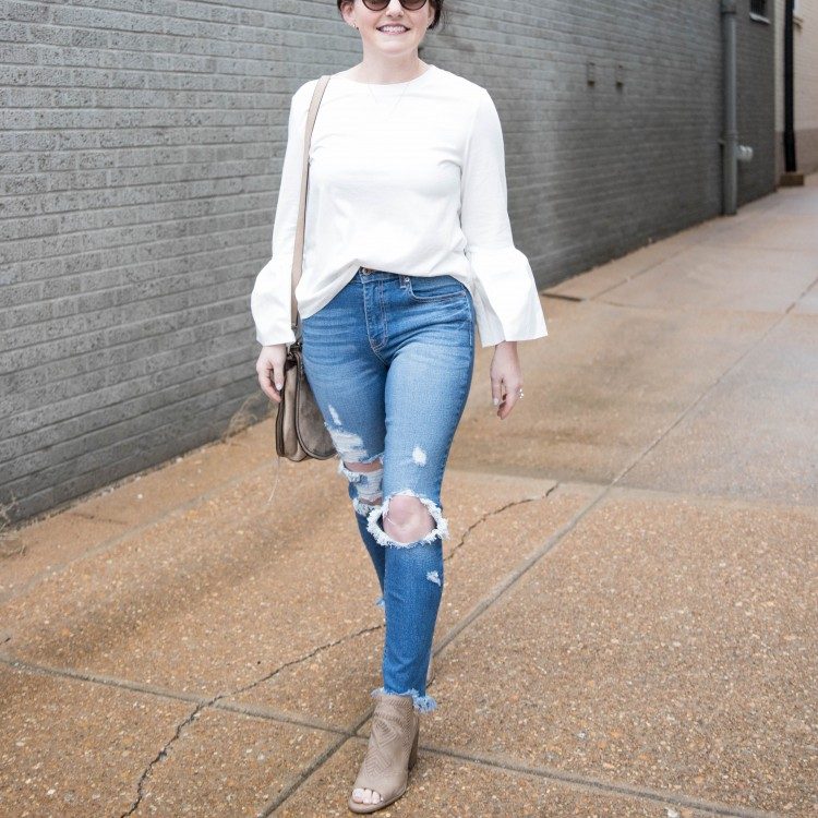 distressed jeans outfit