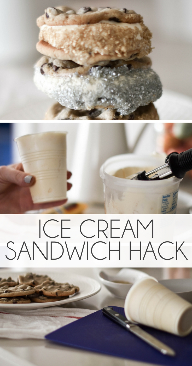 the ice cream sandwich hack you need to know - making DIY homemade ice cream sandwiches is easier than you think! 