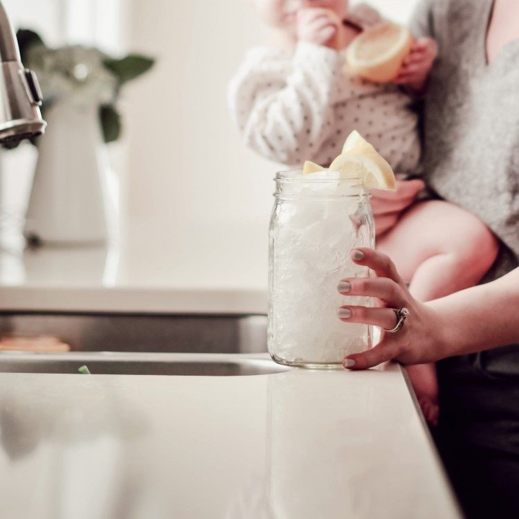 try a mix of ice and fresh lemon slices to sharpen garbage disposal blades and to get rid of odors