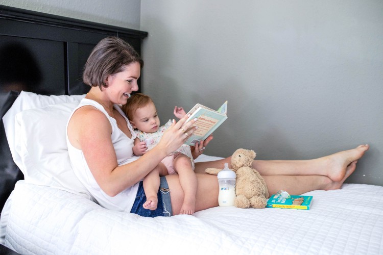start reading to baby early! baby registry essentials