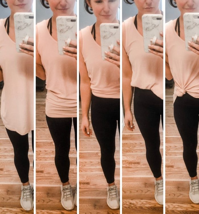 How to Wear a Tie Back Workout Tank 5 Ways