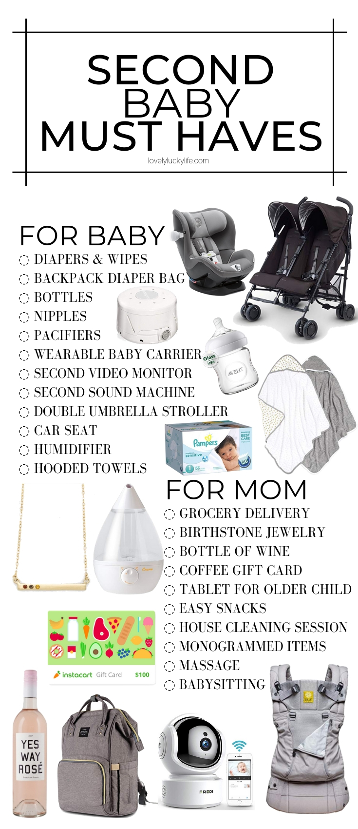 second baby must haves - these are the essentials you'll need for a second (or sixth!) baby... put these on your baby sprinkle registry