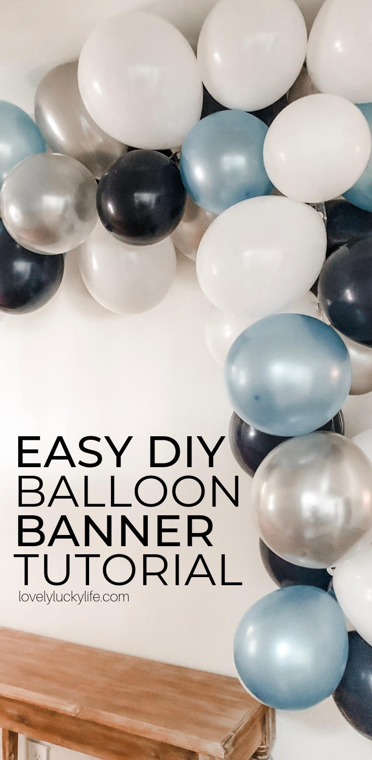 how to make an easy balloon garland - this tutorial is super easy! 