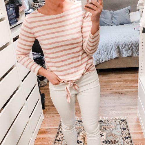 old navy spring try on for moms