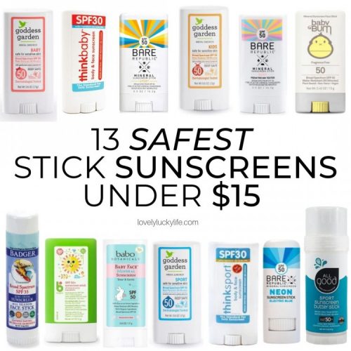 safest stick sunscreens for kids