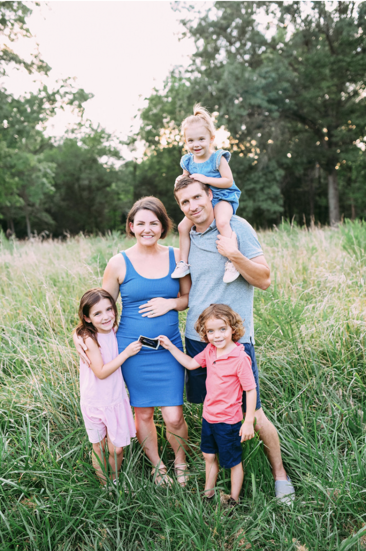 simple 4th pregnancy announcement