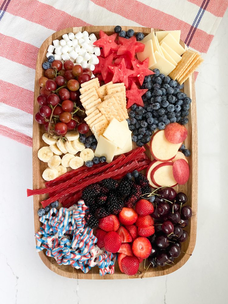 patriotic snack board
