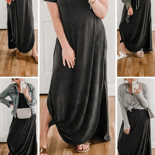 how to style a maxi dress for fall