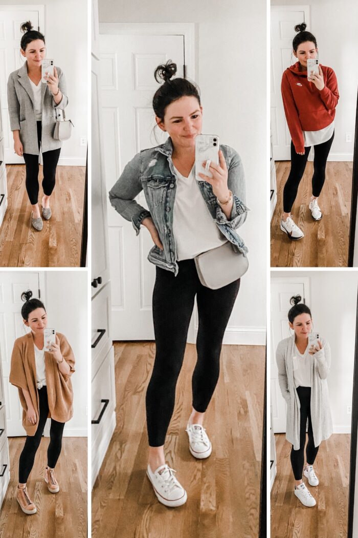 How to Wear a White T-Shirt 5 Ways: Mom Edition