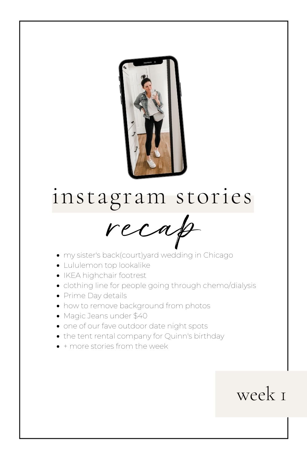 instagram stories week 1