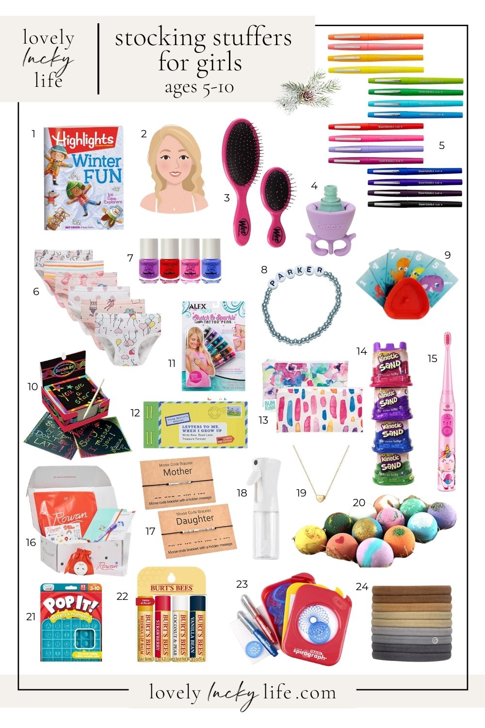 75+ Christmas Gift Ideas + Stocking Stuffers for Girls - Lovely Lucky Life