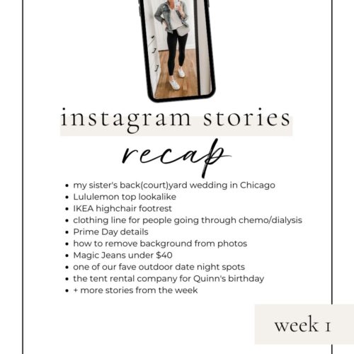 lovely lucky life instagram stories recap week 1