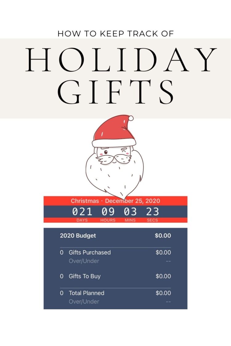 how to keep track of holiday gifts