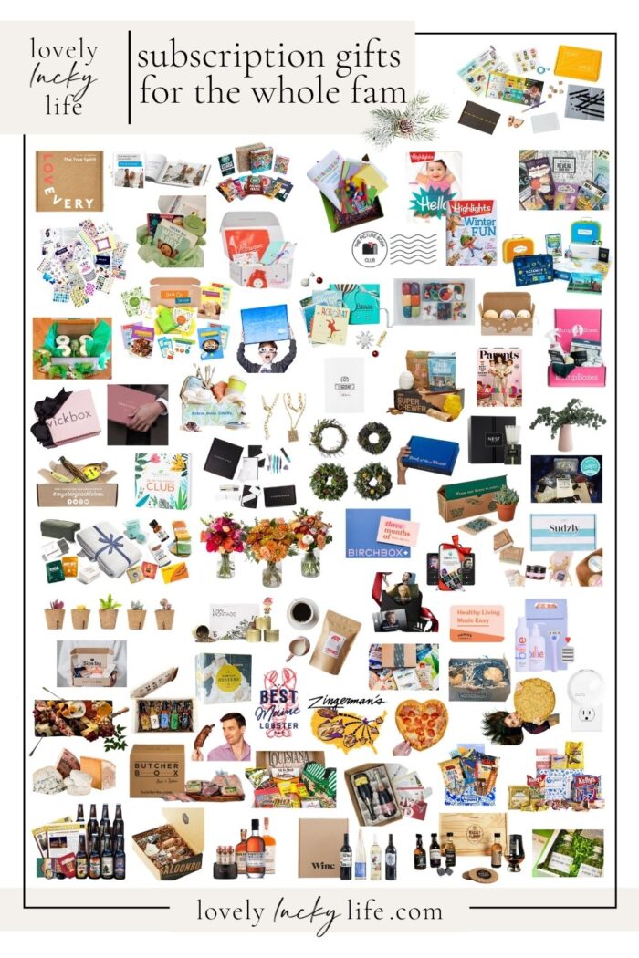 Subscription Gift Ideas for  Everyone on Your List