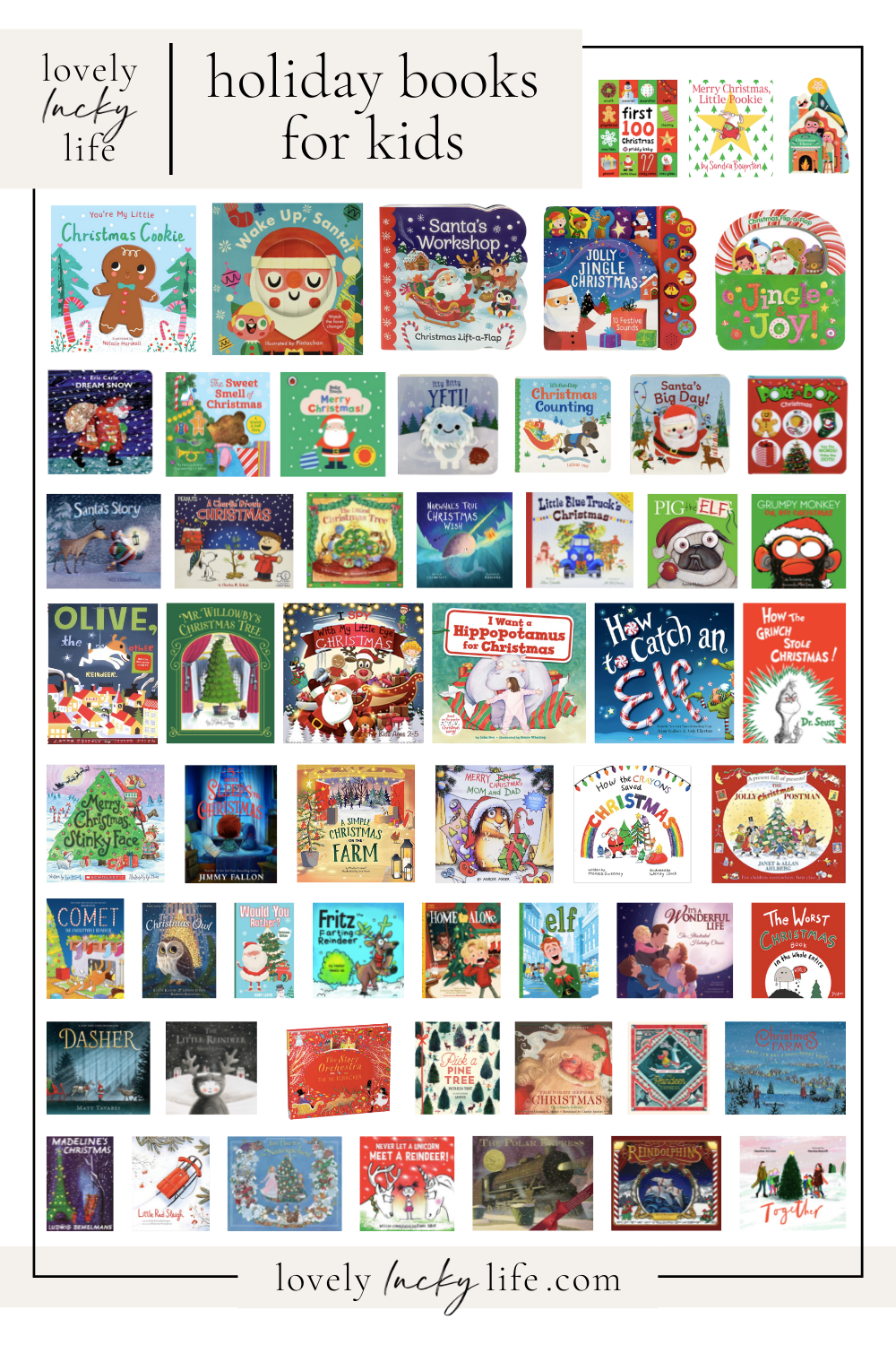 Holiday Christmas Books for Kids | LovelyLuckyLife.com