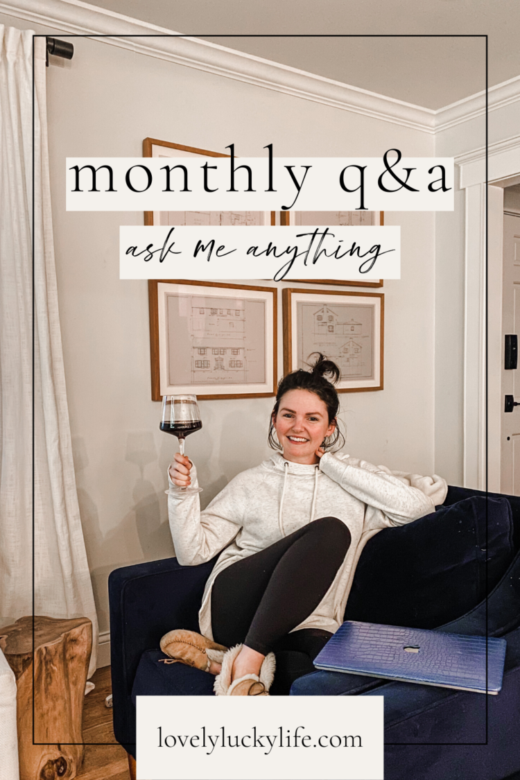 Monthly Q&A - Ask Me Anything on LovelyLuckyLife.com