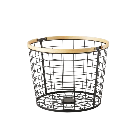 round black wire floor basket | top picks for the home this week on LovelyLuckyLife.com