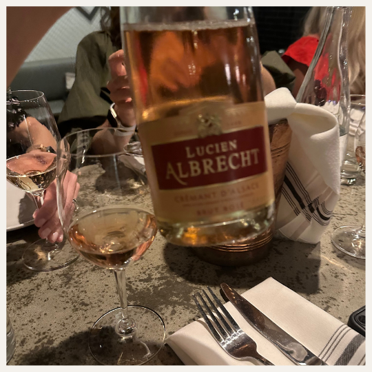Albrecht Cremant Brut Rose Tradition | Currently Drinking on LovelyLuckyLife.com