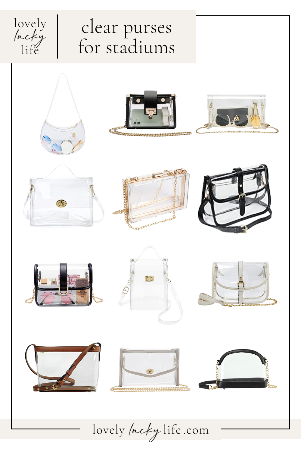 Clear Purses for Stadiums, Arenas & Concerts