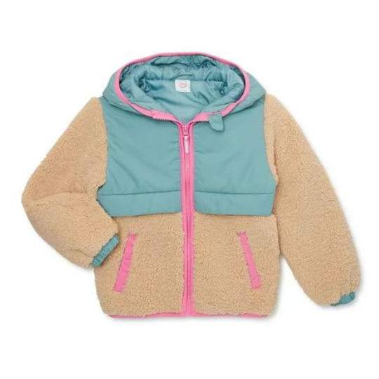 girls' faux sherpa bomber jacket | top picks for kids this week on LovelyLuckyLife.com