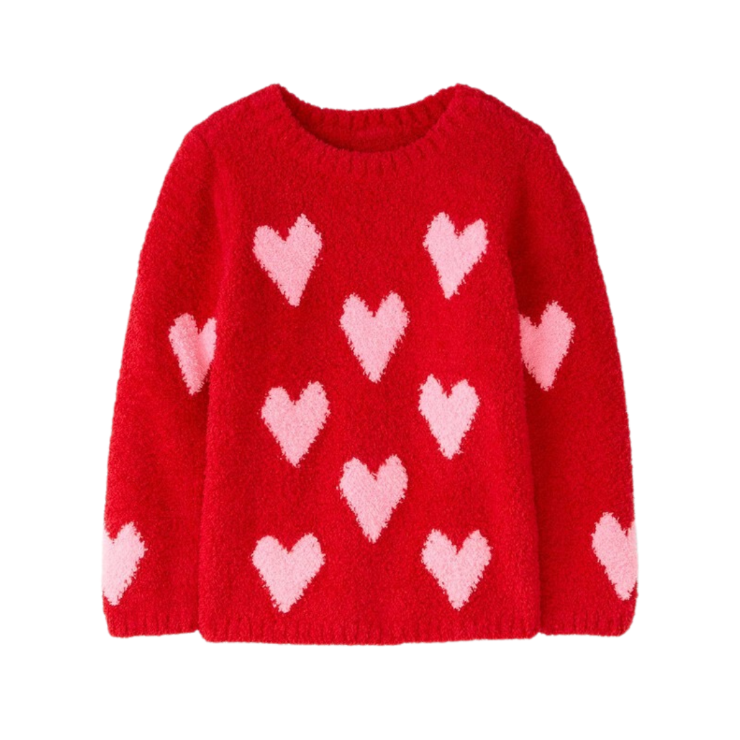 Hanna Andersson Valentine's Marshmallow Sweater | top picks for kids this week on LovelyLuckyLife.com