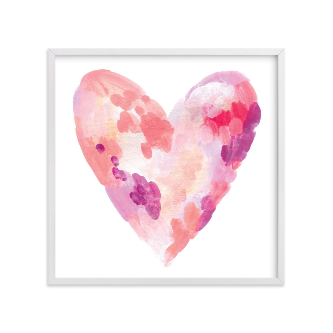 abstract heart artwork by minted | top picks for the home this week on lovelyluckylife.com