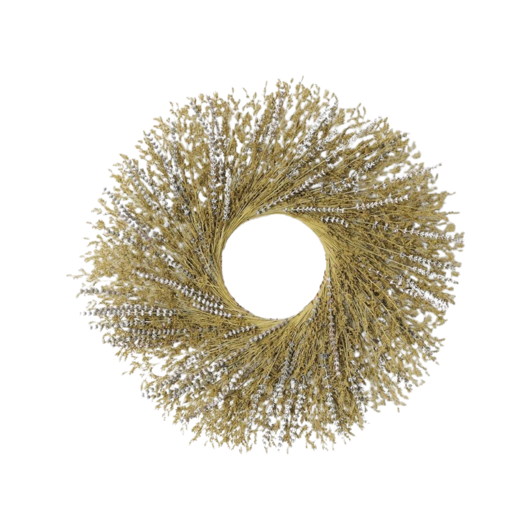 lavender and caspia preserved wreath from target | top picks for the home this week on lovelyluckylife.com