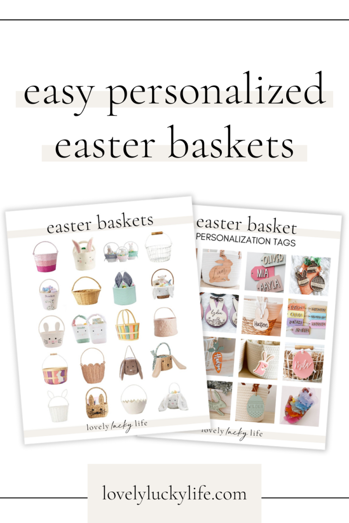 Easy Personalized Easter Baskets