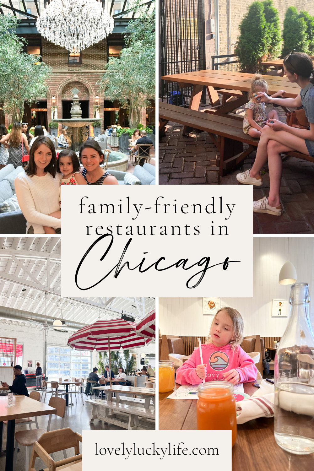 Family-Friendly Restaurants in Chicago from LovelyLuckyLife
