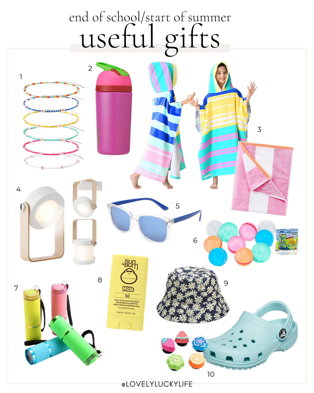 10 Practical End-of-School Gifts for Summer - Lovely Lucky Life