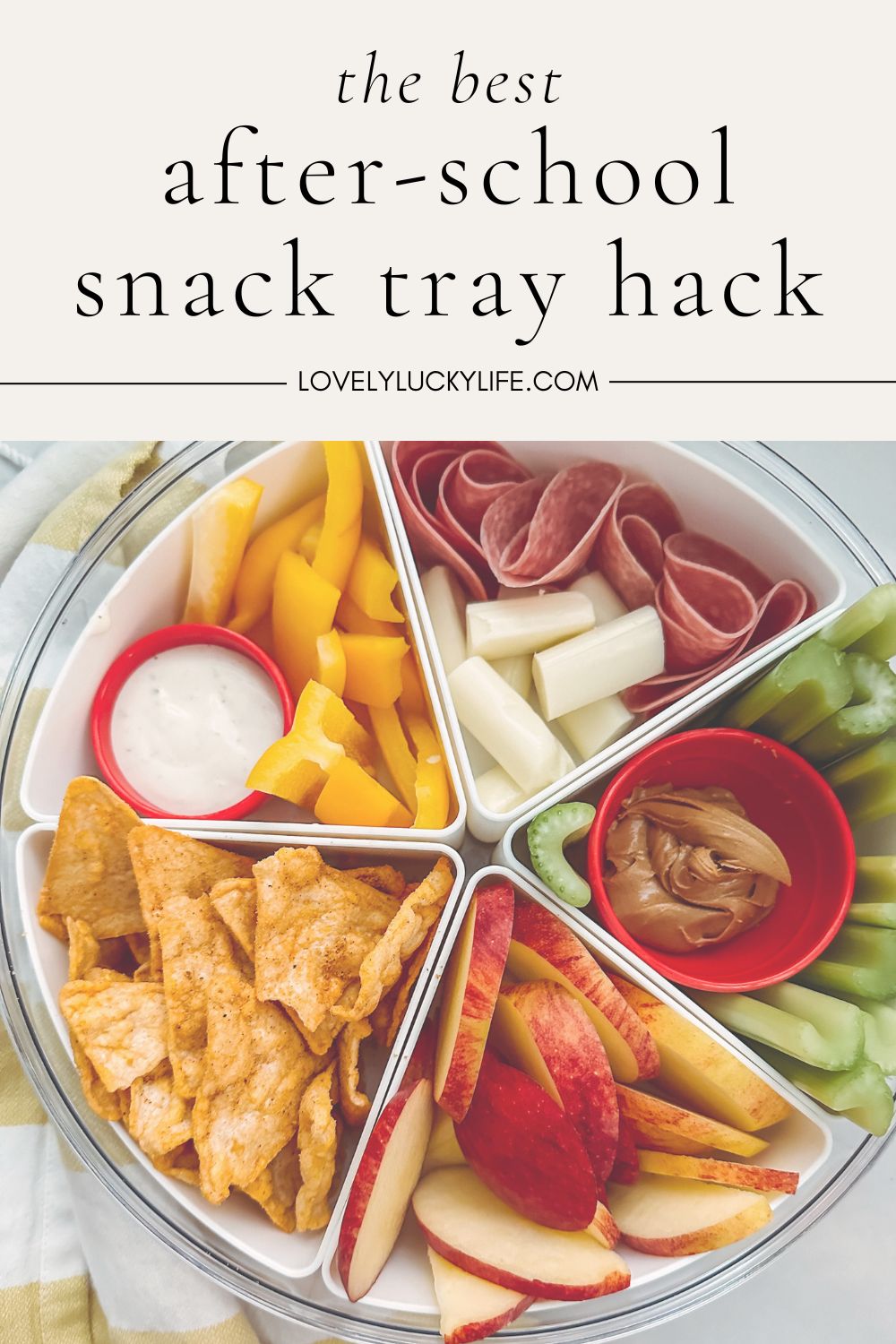 The Best After-School Snack Tray Hack from LovelyLuckyLife