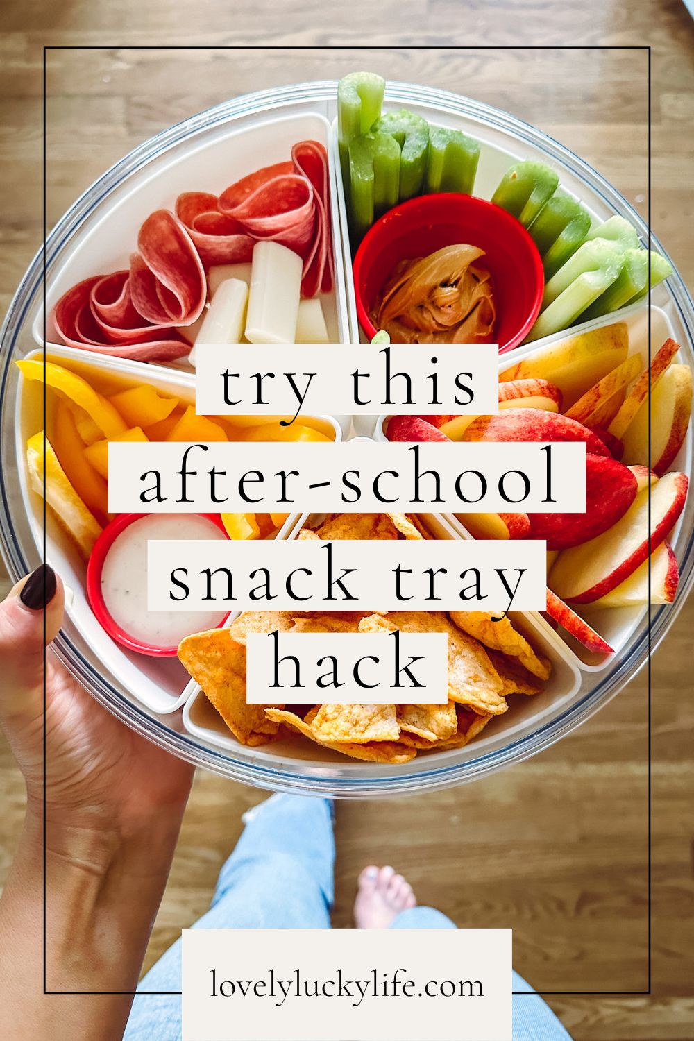 Try This After-School Snack Tray Hack from LovelyLuckyLife