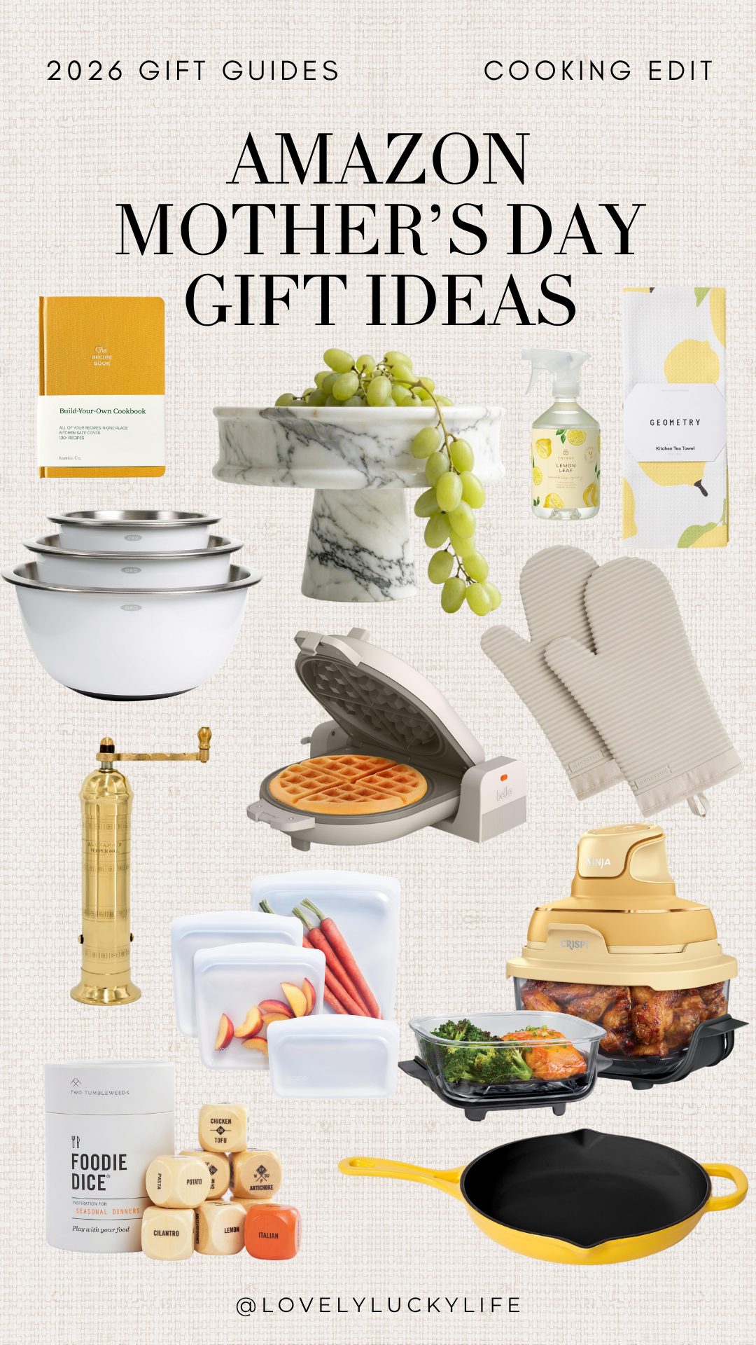 cooking gifts for mom Amazon kitchen gift ideas, gifts for women who love to cook Amazon finds, kitchen essentials gift guide for moms Amazon