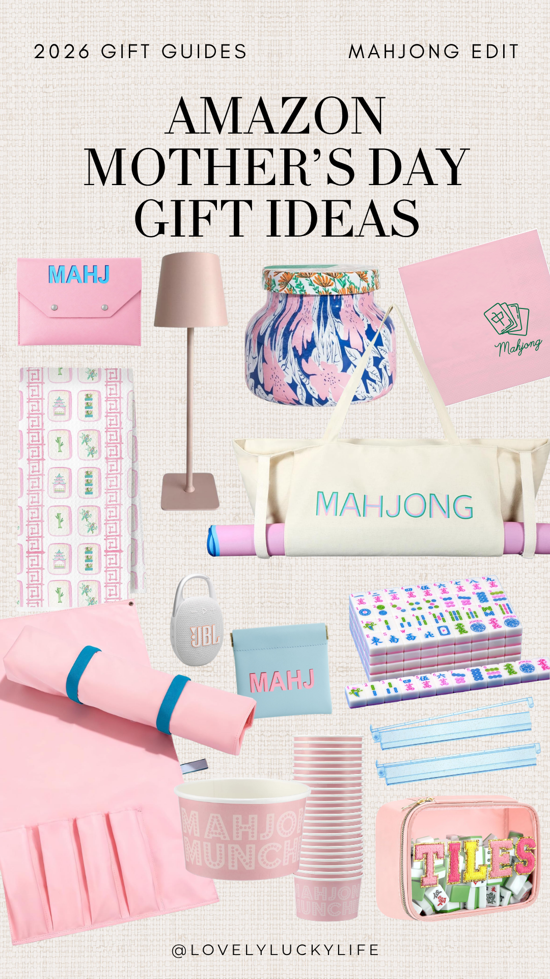 mahjong gifts for her Amazon gift ideas for women, gifts for mahjong lovers unique game night gifts, chic mahjong accessories gift guide for women