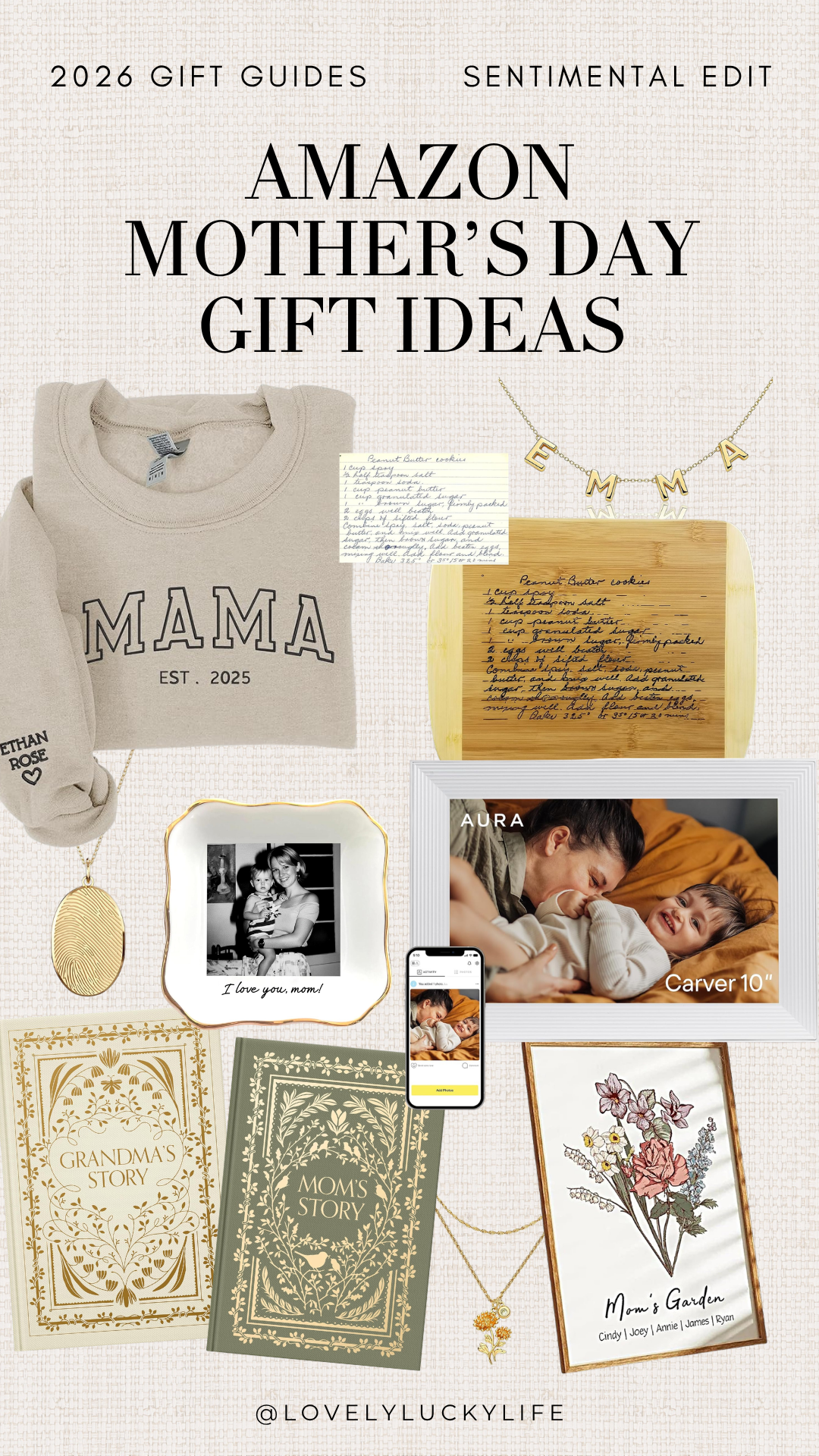 sentimental gifts for mom meaningful gift ideas, personalized gifts for mom Amazon heartfelt gifts, thoughtful keepsake gifts for moms Amazon